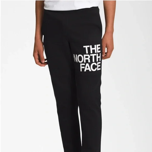 NEW THE NORTH FACE Boys Black Camp Fleece Jogger Pants Athletic Comfy Bottoms - Picture 9 of 15
